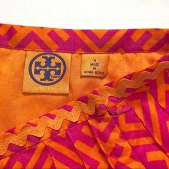 Authentic Tory Burch Skirt 100% Cotton Designer - Picture 3 of 6